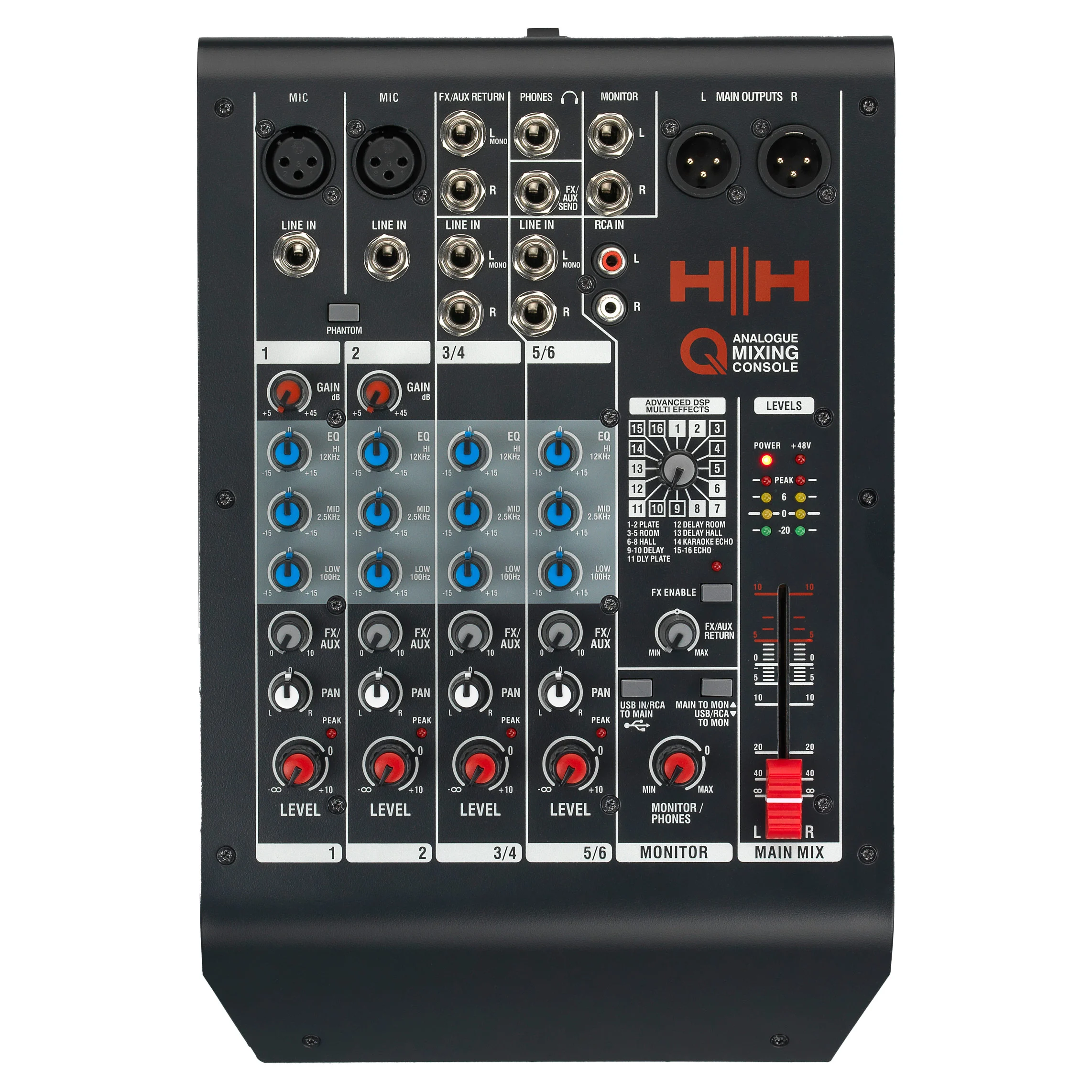 HH Q Series Q6FX Analogue Mixing Console