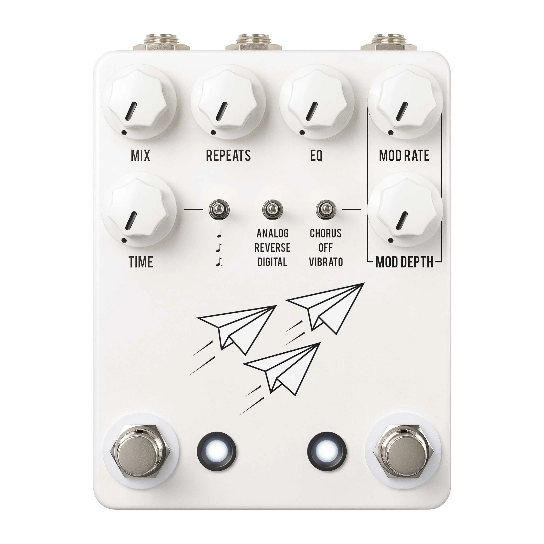 JHS Pedals Flight Delay Pedal White