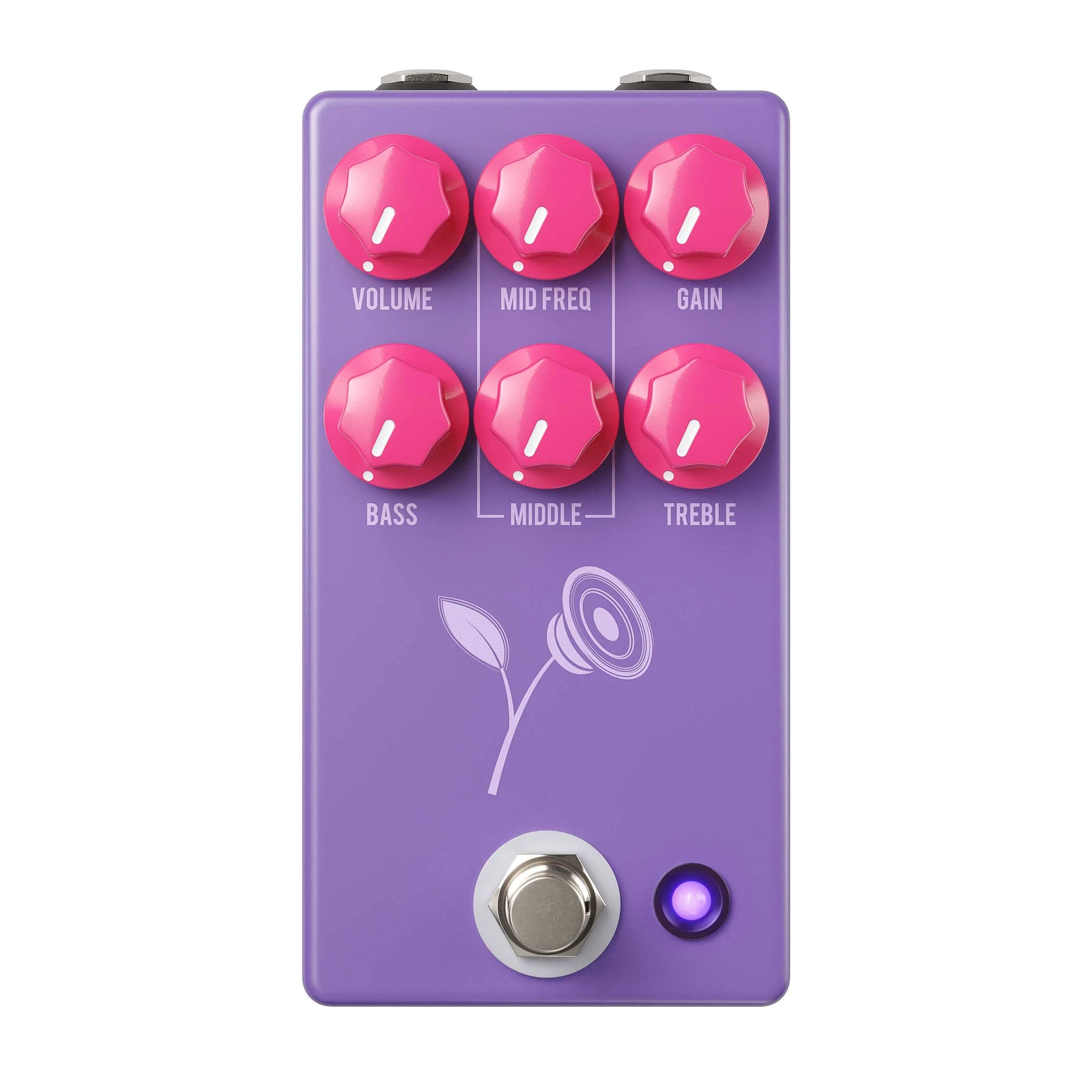 JHS Pedals Lari Basilio Violet Distortion Pedal Purple