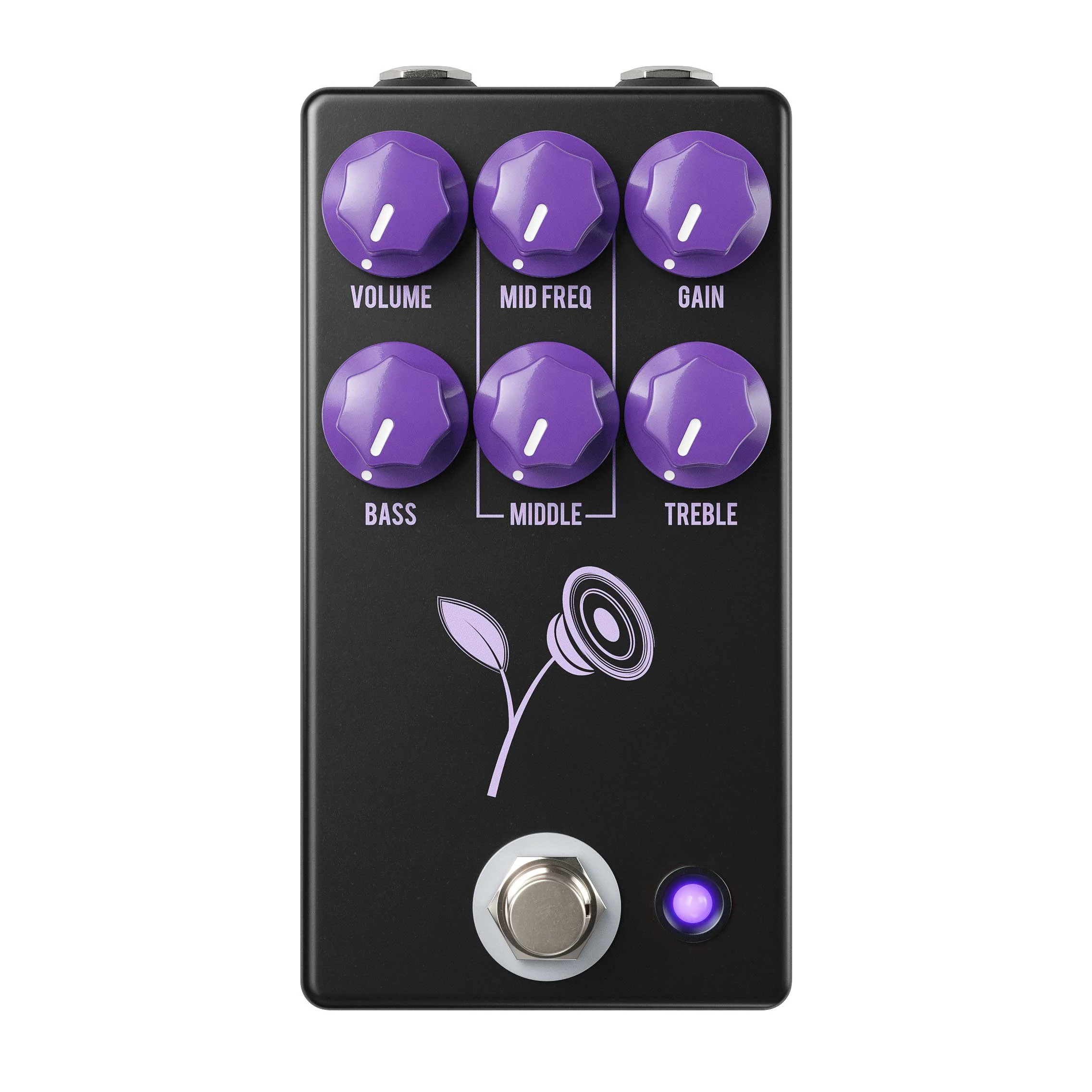 JHS Pedals Lari Basilio Violet Distortion Pedal Black