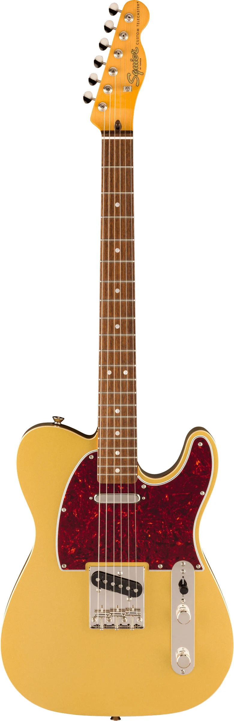 Squier FSR Classic Vibe 60s Custom Telecaster Laurel Fingerboard Tortoishell Pickguard Aztec Gold