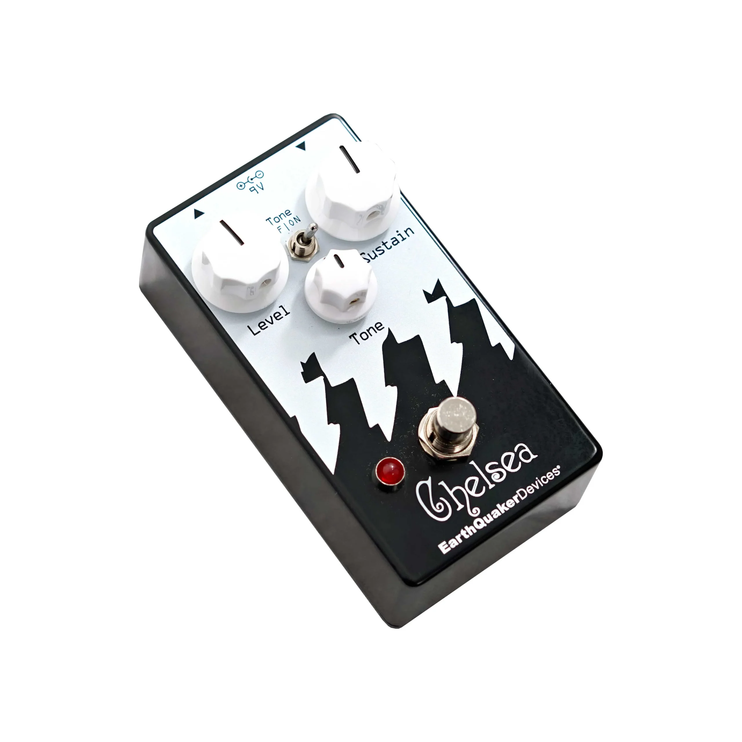 EarthQuaker Devices Chelsea Low End Fuzz Driver Semi-Gloss Black & White Limited Edition