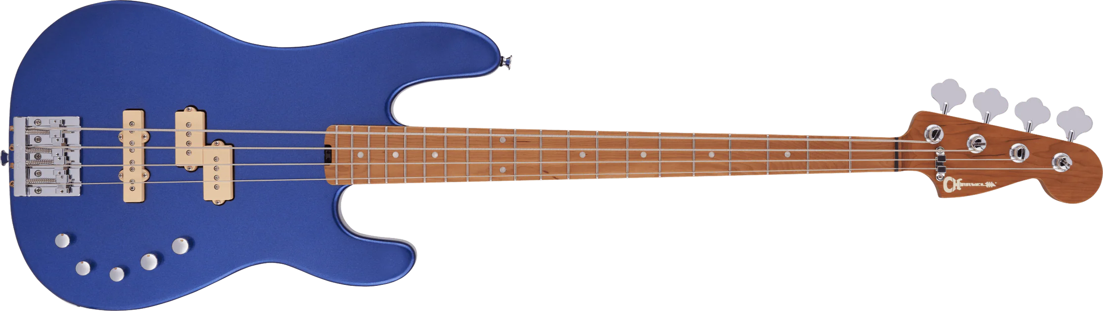 Charvel Pro-Mod San Dimas Bass PJ IV Caramelized Maple Fingerboard Mystic Blue 2965068554