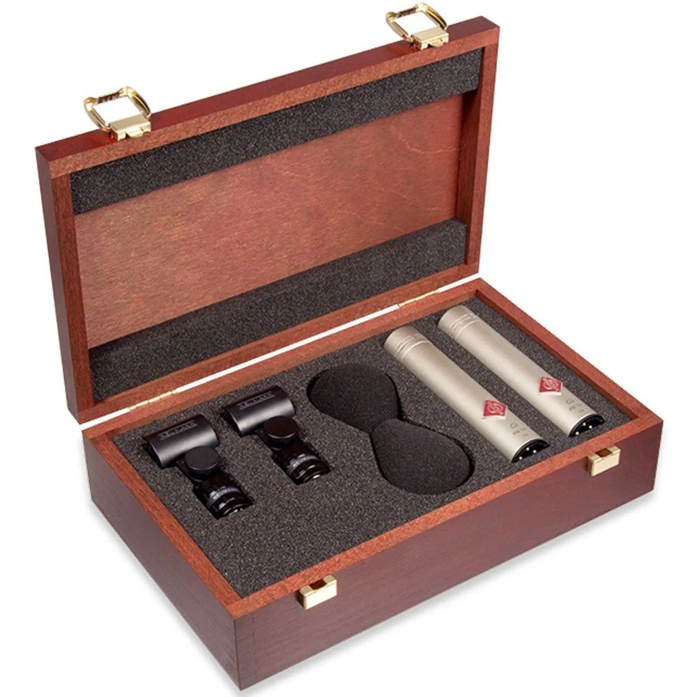 Neumann KM184 Cardioid Small Diaphragm Condenser Mic - Stereo Set (Nickel)
