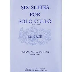 THEODORE PRESSER JS Bach Six Suites For Solo Cello Edited By Dimitry Markevitch 4th Edition