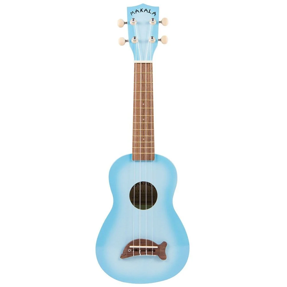 Kala Makala MK-SD/LBLBRST Light Blue Burst Soprano Dolphin Ukulele