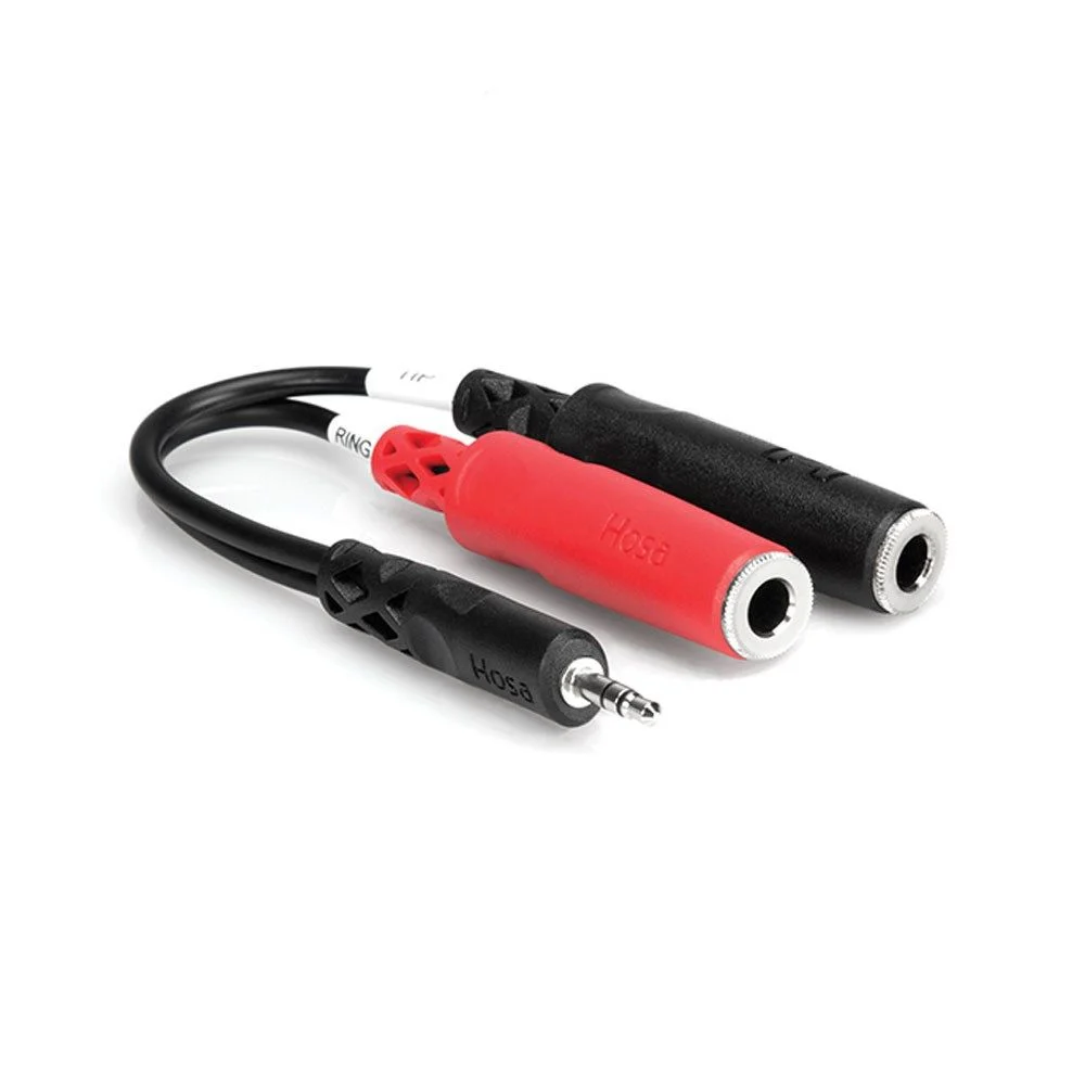 Hosa Y 3.5MM(M)-2xJ(F) stereo mini to 2xmono J(