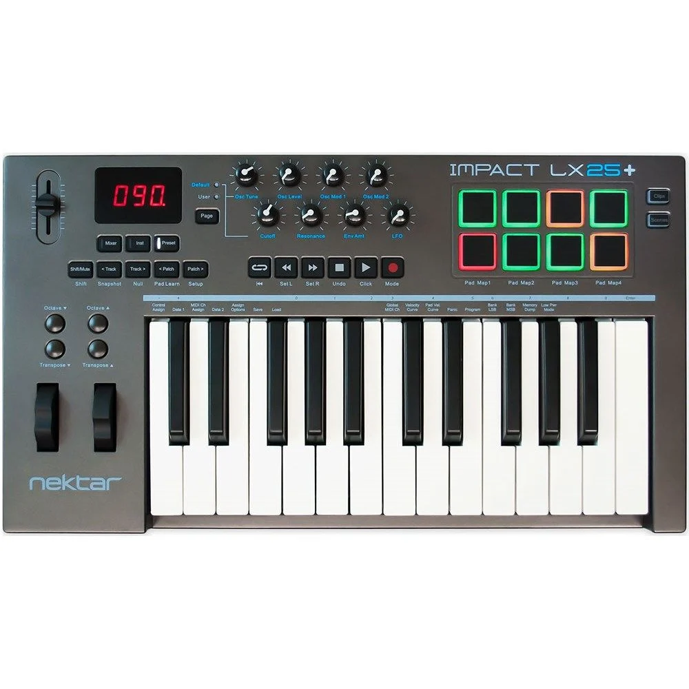 Nektar Impact LX25+ 25-Note USB MIDI Controller Keyboard