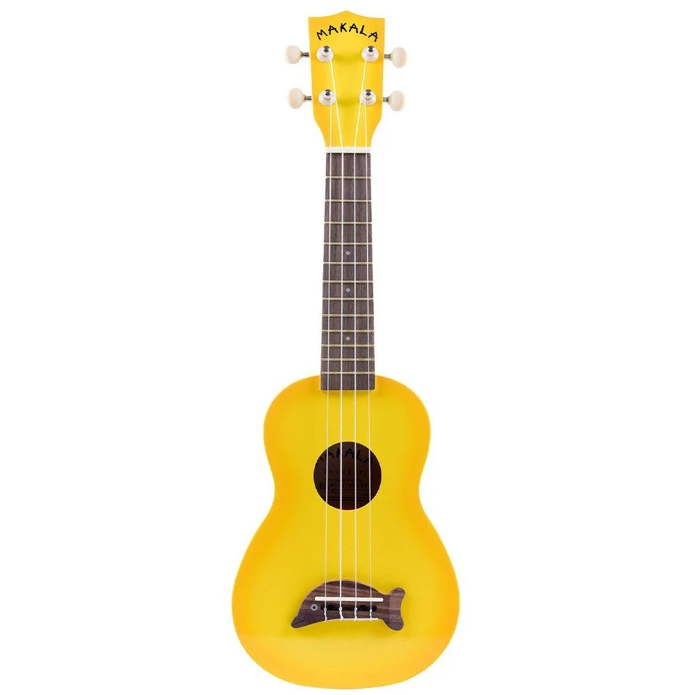 Kala Makala MK-SD/YLBRST Yellow Burst Soprano Dolphin Ukulele