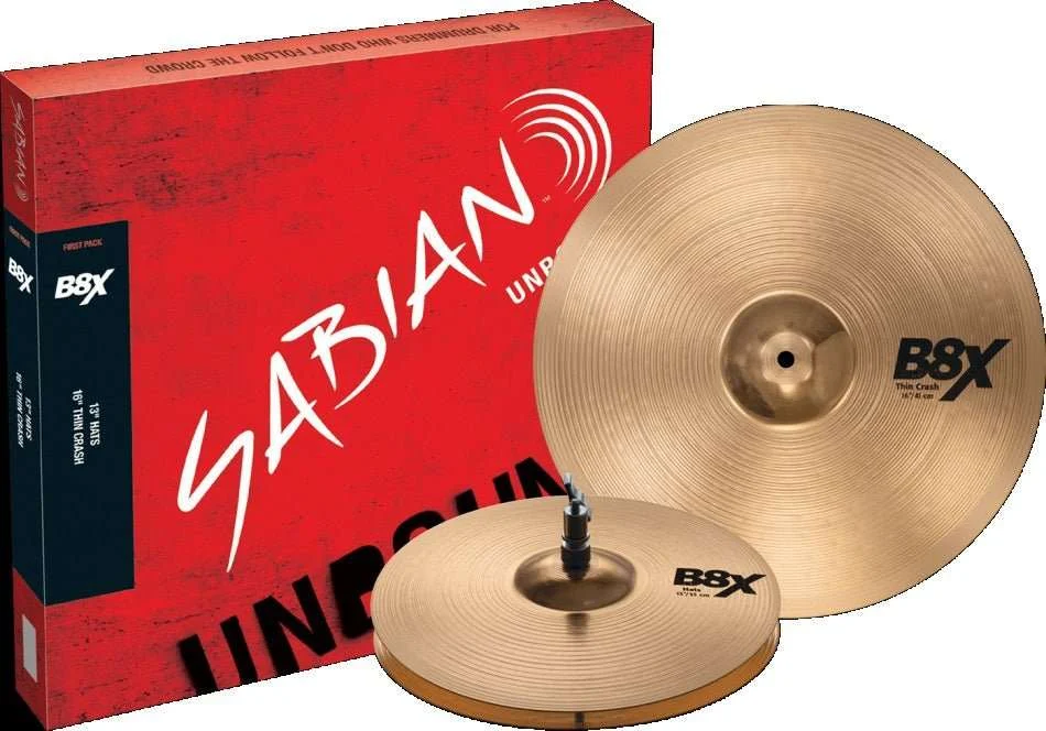 SABIAN 45001X B8X First Set 2-Pack Cymbal Package Made In Canada
