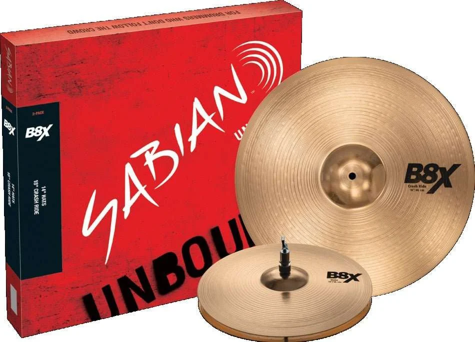 SABIAN 45002X B8X 2-Pack Cymbal Package Made In Canada DISCONTINUED