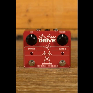 Mythos Pedals & Novo Guitars Air Lane Drive | Dual Overdrive - Really Red