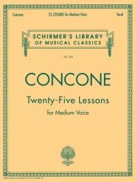 G SCHIRMER CONCONE Twenty-five Lessons For Medium Voice & Piano