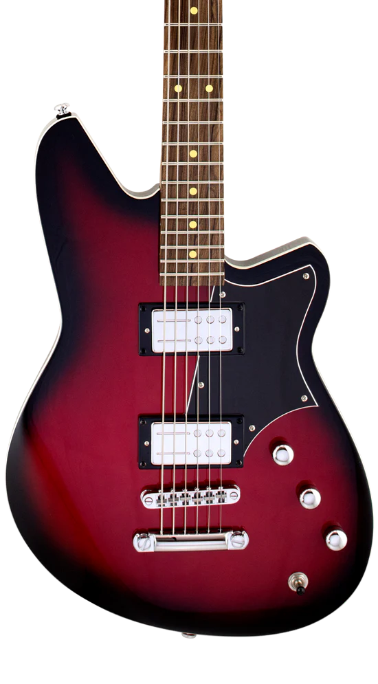 Reverend Descent RA Roasted Maple Neck Baritone Electric Guitar Red Burst