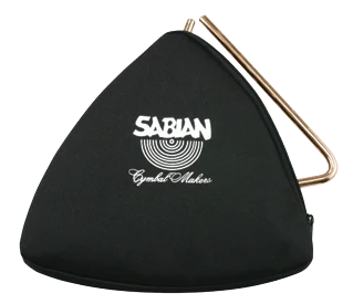 SABIAN 61140-6 Black Zippered Triangle Bag 6"