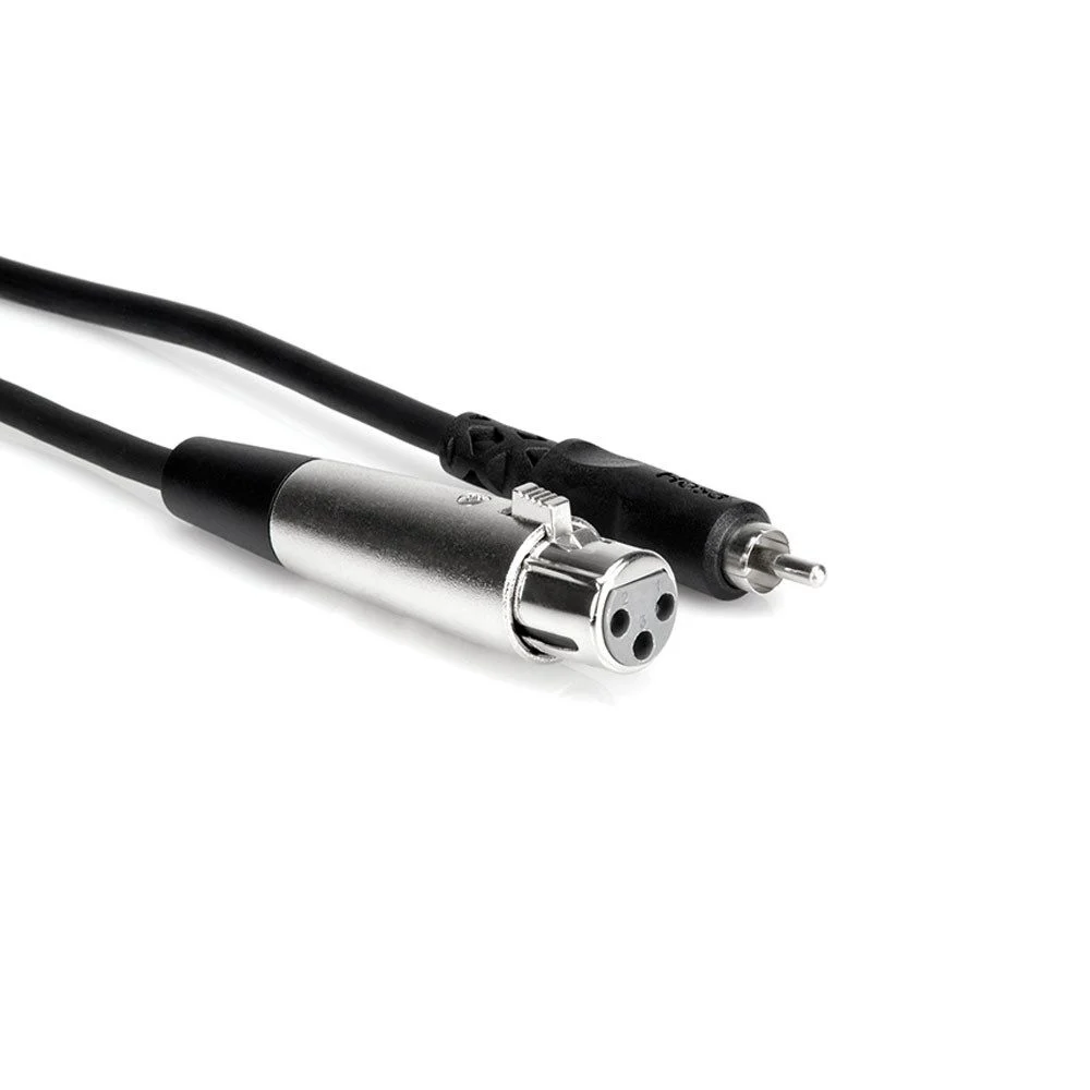 Hosa XRF105 Unbalanced Cable XLR3F to RCA - 5-foot