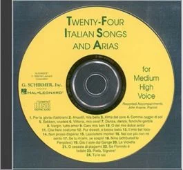 G SCHIRMER 24 Italian Songs & Arias Of The 17th & 18th Centuries