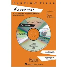 FABER FUNTIME Piano Favorites Level 3a-3b Background Accompaniments On Compact Disc