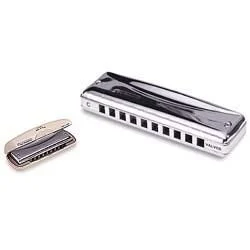 SUZUKI PROMASTER Valved Harmonica (key Of F), Deluxe 10-hole Diatonic
