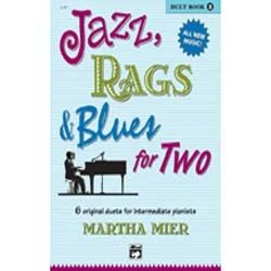 ALFRED JAZZ, Rags & Blues For Two Book 2 By Martha Mier For Piano Duet