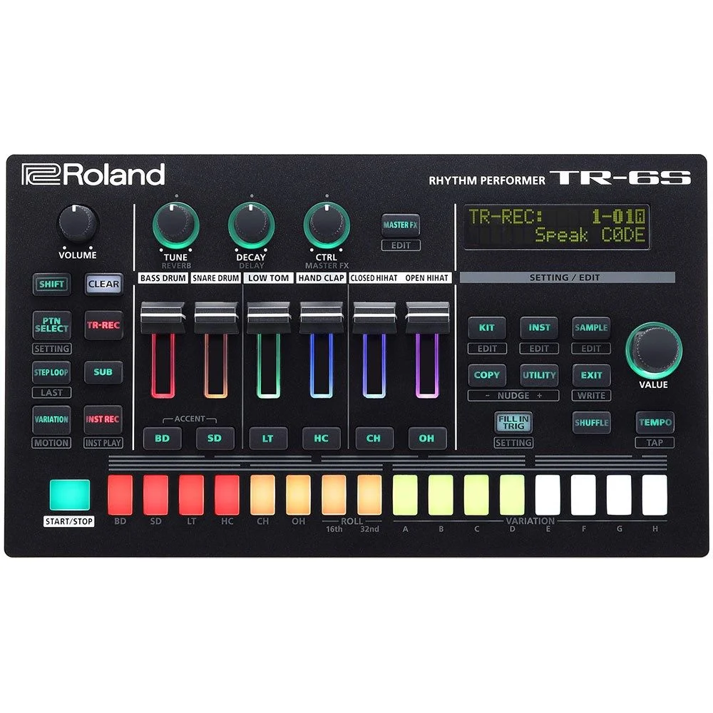 Roland Aira TR-6S Professional Rhythm Performer Drum Machine w/ 606, 707, 808, 909 & More
