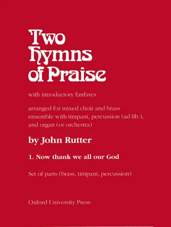 Rutter : Rutter: Now thank we all our God Festival hymn with introductory fanfare for SATB (OUP DIGITAL)