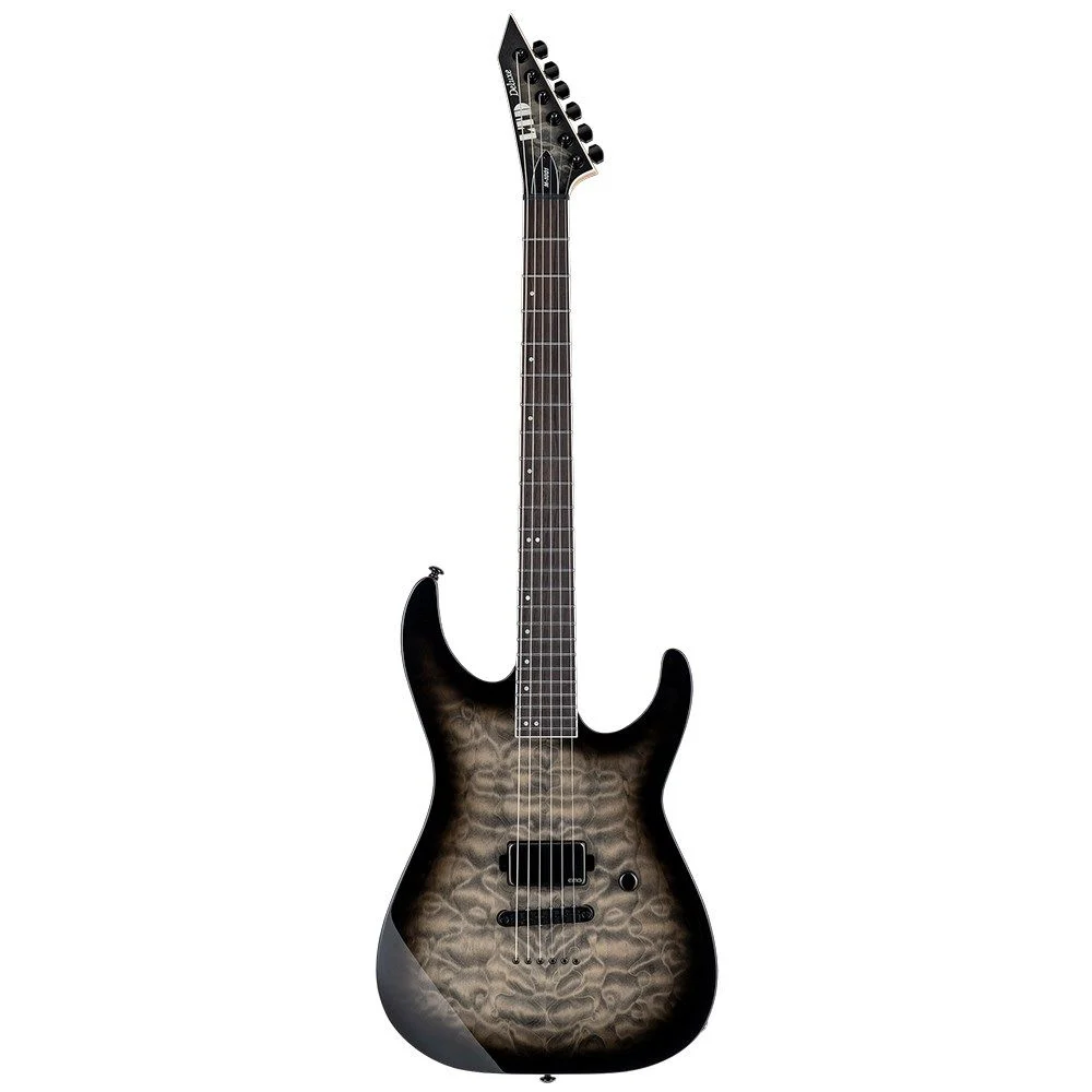 ESP LTD M-1001NT with Quilted Maple Top (Charcoal Burst)
