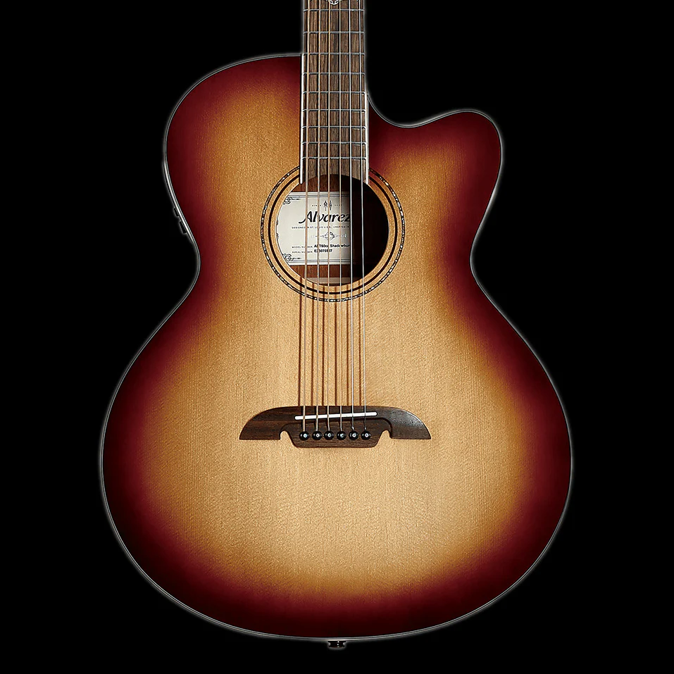 Alvarez ABT60CESHB Artist Cutaway Shadowburst Baritone Acoustic Electric Guitar