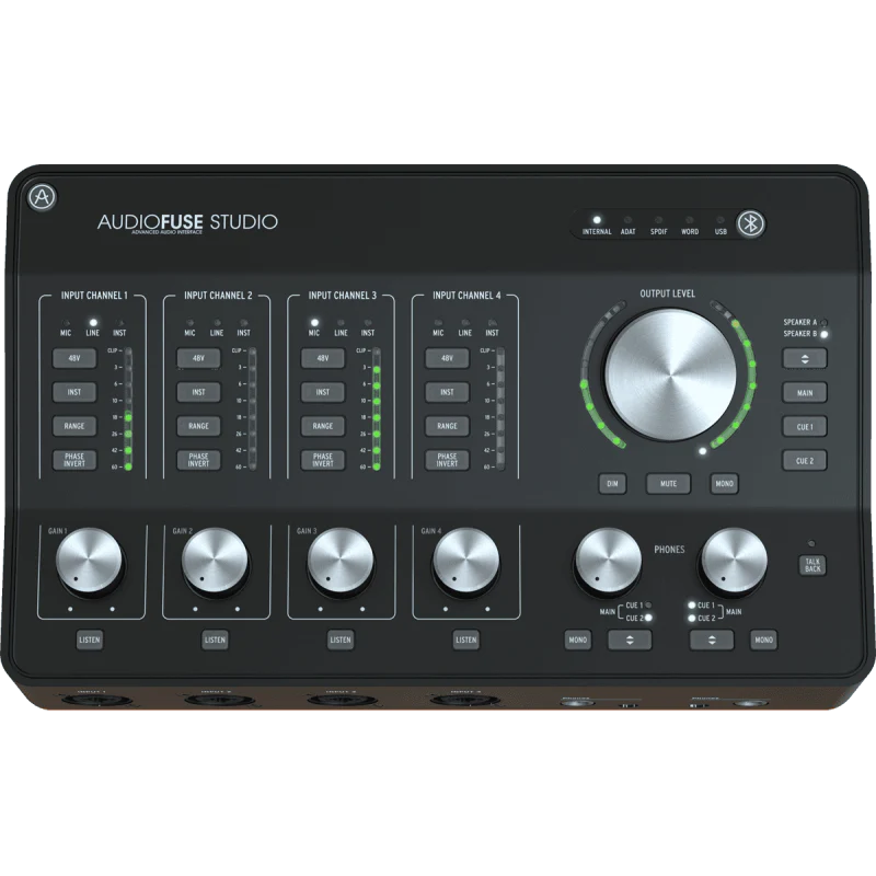 Arturia 18 In 20 Out 4 Mic Instrument Line Preamp Desktop Interface AUDIOFUSESTUDIO