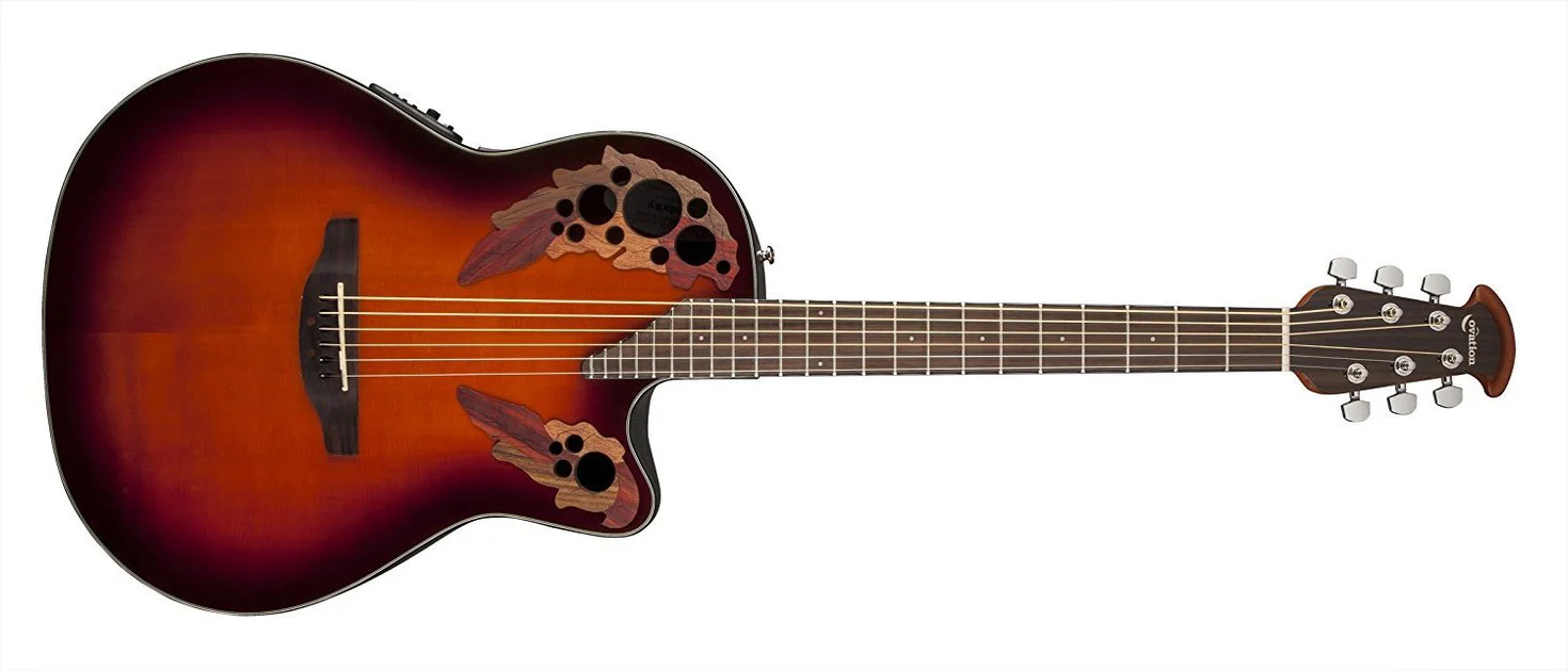 Ovation Celebrity Elite Mid-Depth Cutaway, 2-Tone Sunburst CE44-1