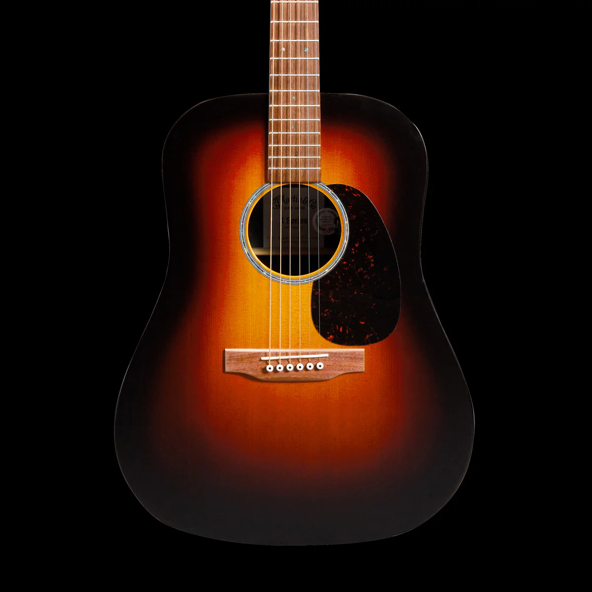Martin D-X2E Ziricote Burst Acoustic-Electric Guitar with Gig Bag