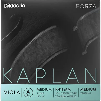 Daddario K411 MM Kaplan Forza Viola Single String, Medium Scale, Medium Tension