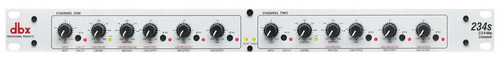 DBX Crossover Stereo 2 Or 3 Way, Mono 4 Way DBX234SV