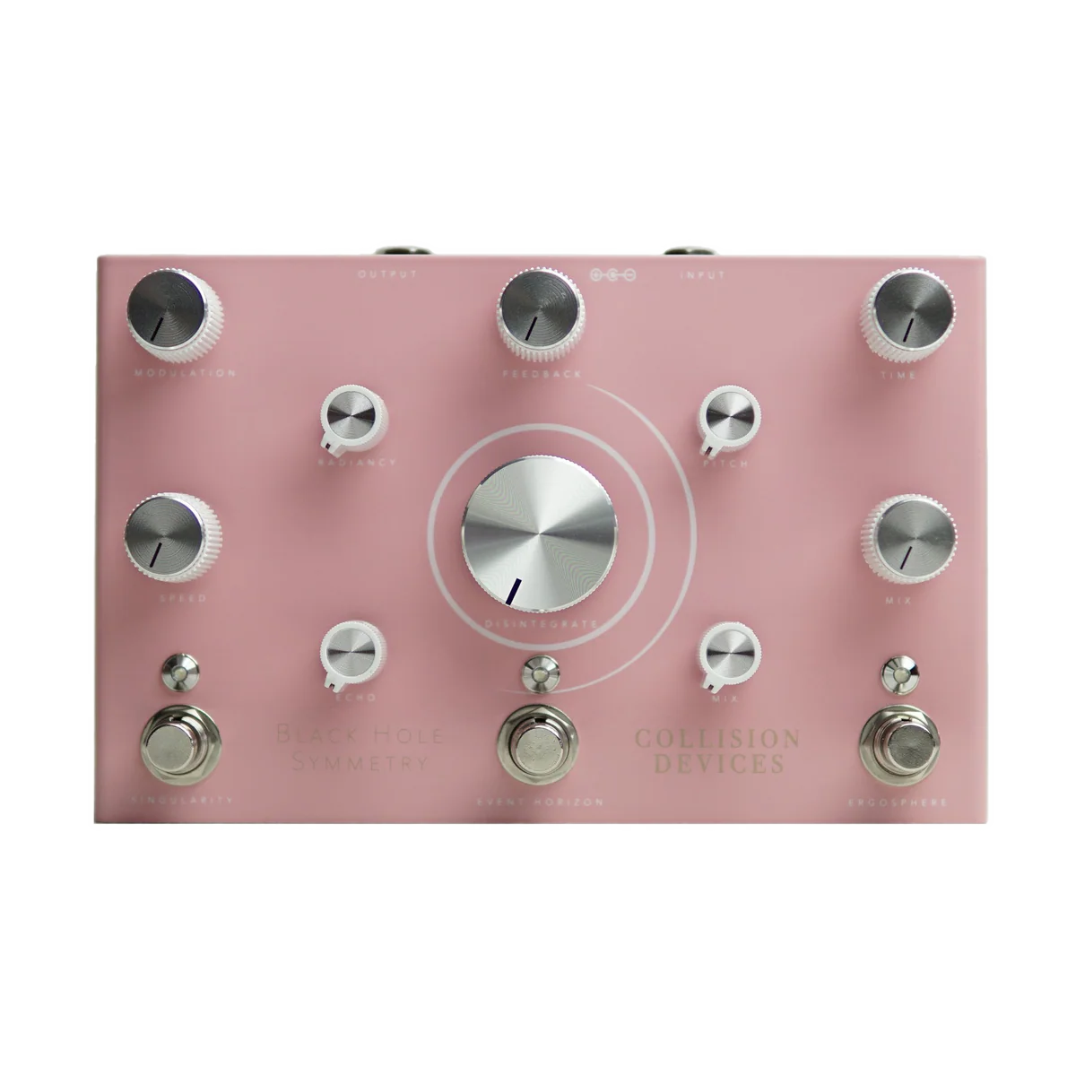 Collision Devices Limited Edition Pink Black Hole Symmetry Modulated Delay/Pitch Shifted Reverb/Destruction Fuzz Pedal