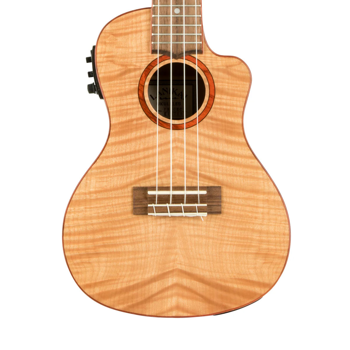 Lanikai FM-CEC Flame Maple Concert with Kula Preamp Acoustic Electric Ukulele