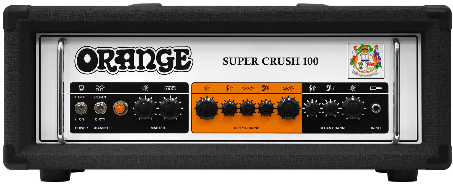 Orange Super Crush 100 Guitar Amp Head - Black SUPERCRUSH100HB