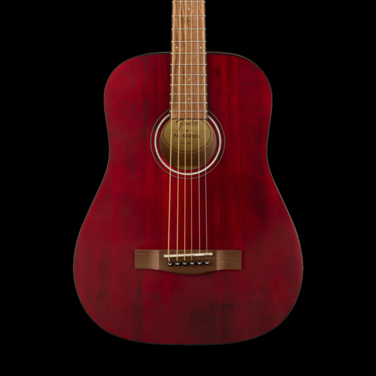 Fender FA-15 3/4 Scale Steel with Gig Bag Walnut Fingerboard Red