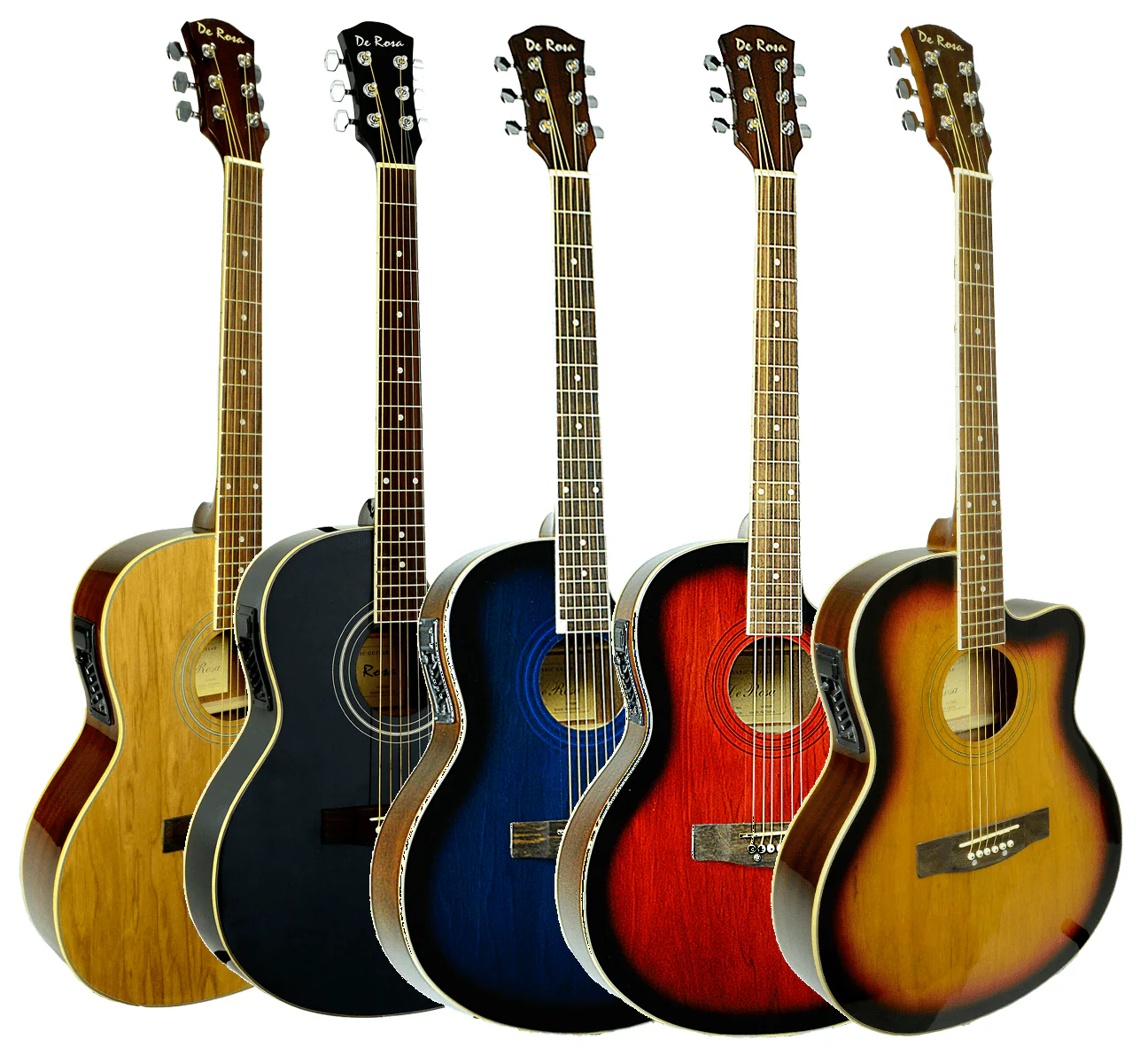 De Rosa USA Cutaway Acoustic-Electric Thin Body Guitar
