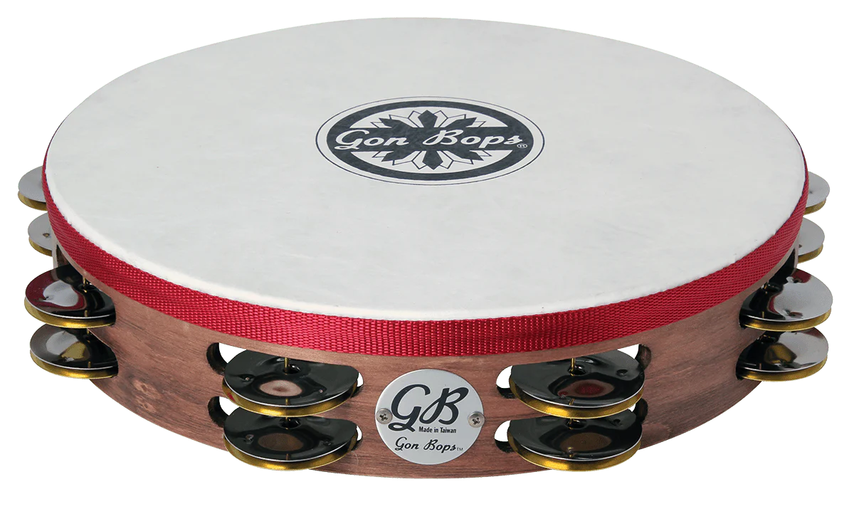 Gon Bops Double Row Wooden Tambourine w/Head