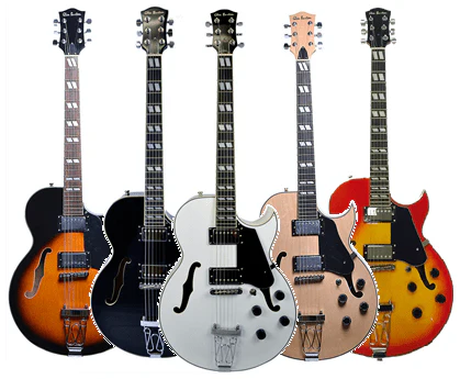 Glen Burton USA Chicago 775 Style Hollow Body Electric Guitars