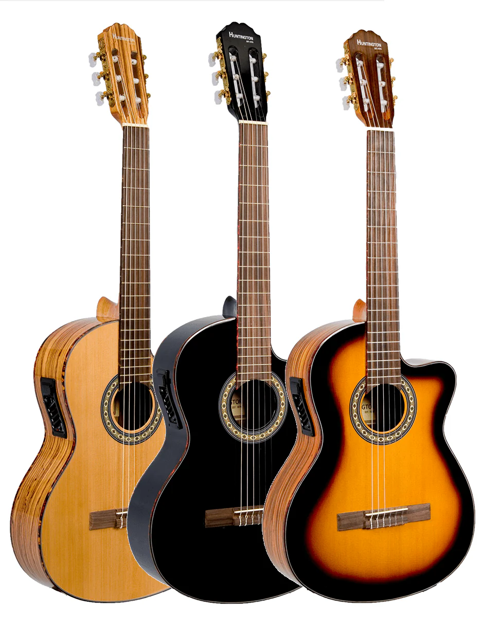 Huntington USA Deluxe Classical Cutaway Acoustic Electric Guitars