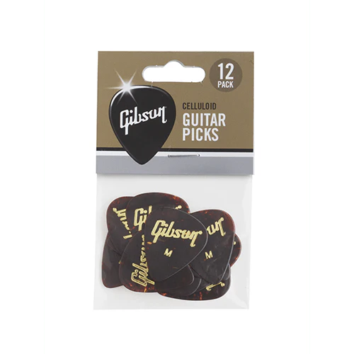 Gibson APRT12-74M Tortoise Shell Pick - Medium - 12 Pack