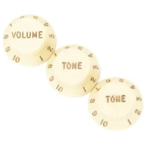 Fender Stratocaster Knobs - Aged White