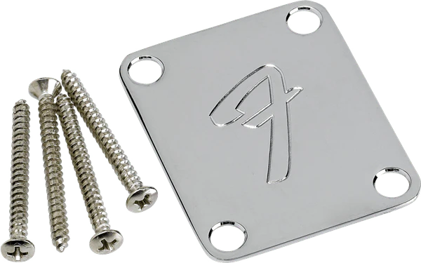 Fender 4-Bolt 70's Vintage Style F Logo Neckplate