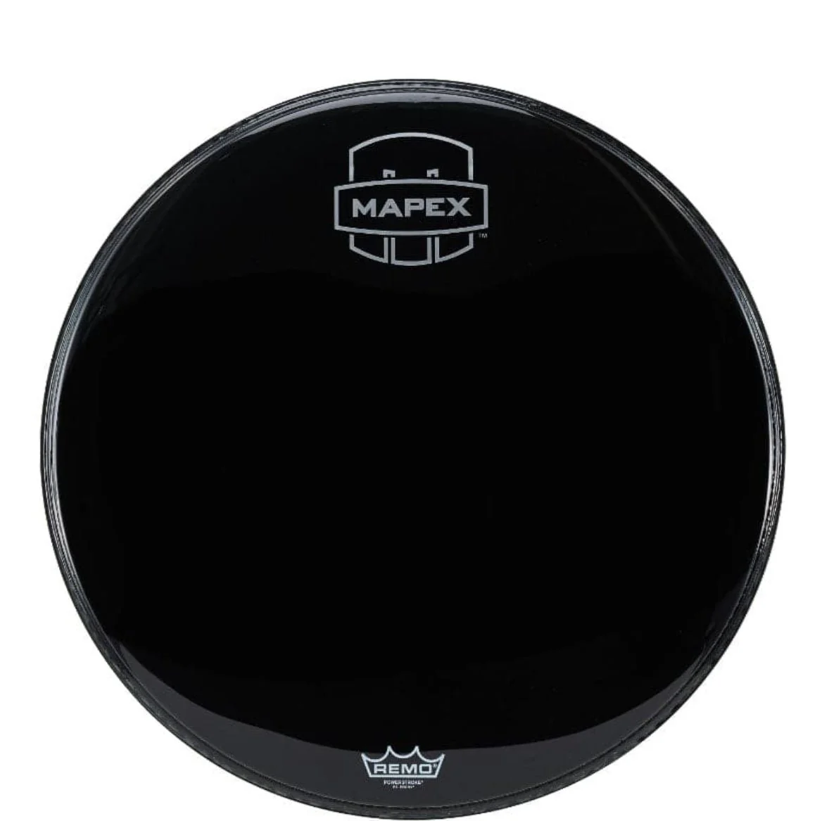 Mapex Bass Drum Front Head 22" Black with Grey Logo