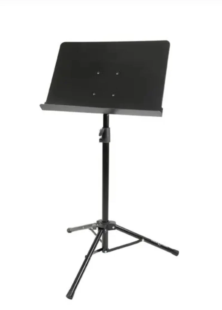 Foldable Music Stand with Tripod Stand Black