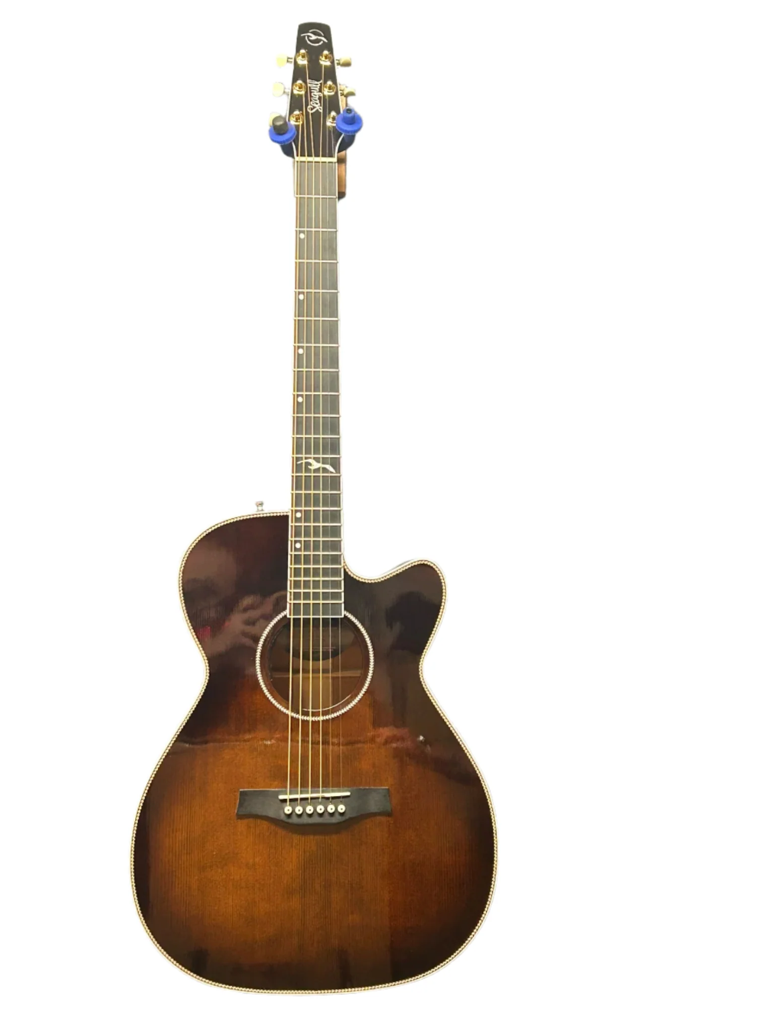 Seagull 047741 / 050567 Artist Mosaic CH CW Cutaway Acoustic Electric Burst GT EQ with Carrying Bag Made In Canada - See Description