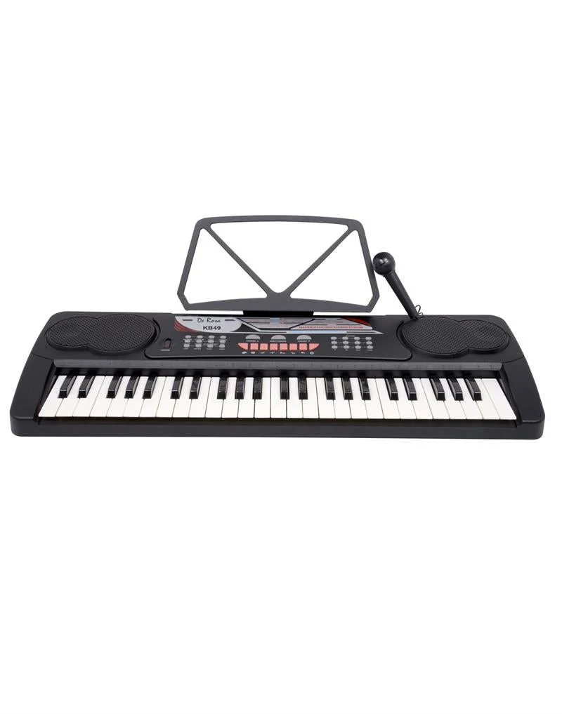 49 Note Kids Keyboard with Microphone, Music Rack & AC Adaptor