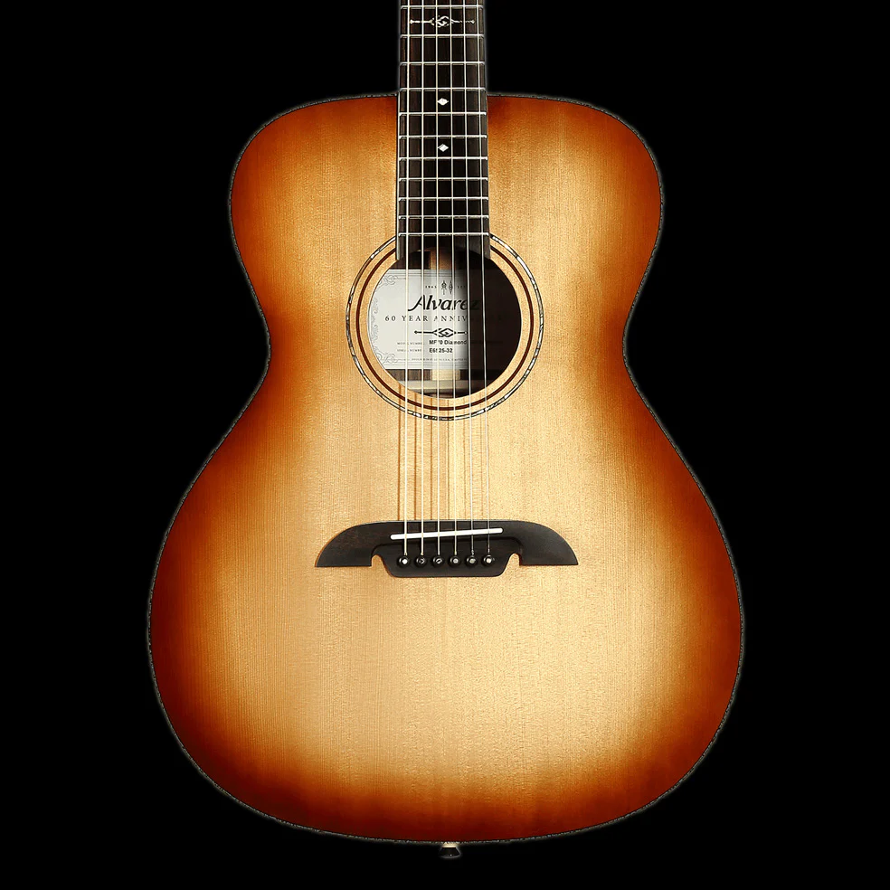 Alvarez Limited Edition MF70 Diamond OM Shadowburst Acoustic Guitar with Soft Case
