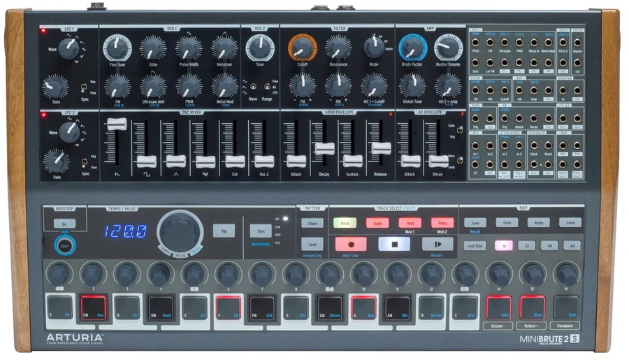 Arturia MiniBrute 2S Semi-modular Analog Sequencing Synthesizer MINIBRUTE2S